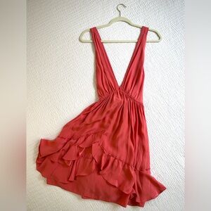 Elizabeth and James Pink Silk Mini Dress Size Large GOSSIP GIRL BLAIR WALDORF